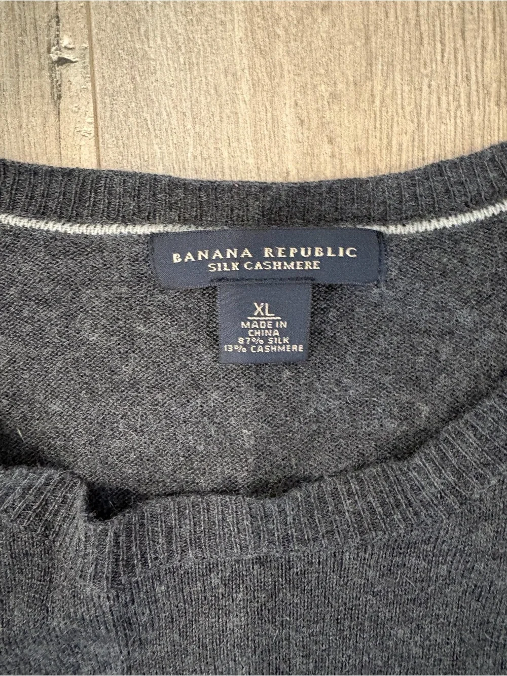 Banana Republic Men’s Charcoal Crewneck Sweater